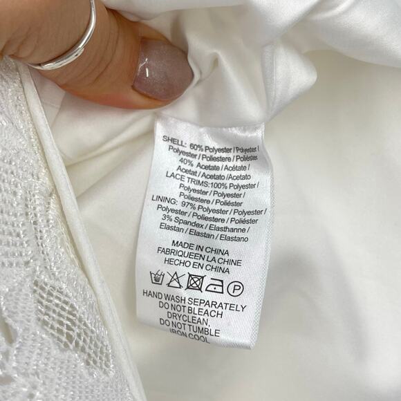 Elegant White Strapless Maxi Dress - Picture 16 of 16